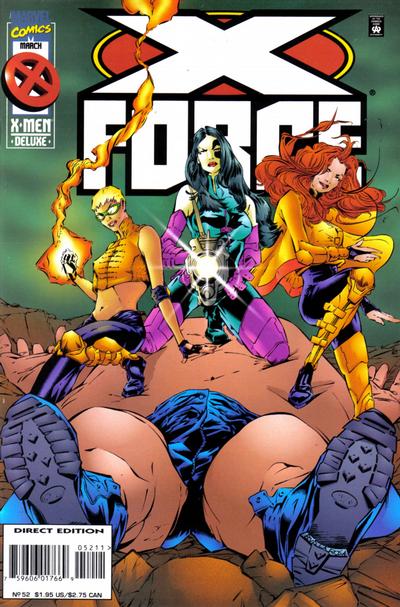 Cover for X-Force (Marvel, 1991 series) #52 [Direct Edition]