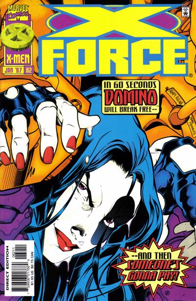 Cover for X-Force (Marvel, 1991 series) #62 [Direct Edition]