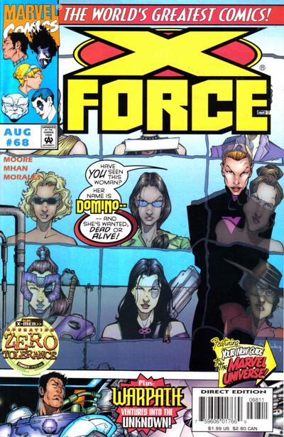 Cover for X-Force (Marvel, 1991 series) #68 [Direct Edition]