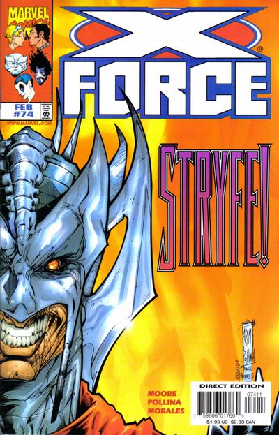 Cover for X-Force (Marvel, 1991 series) #74 [Direct Edition]