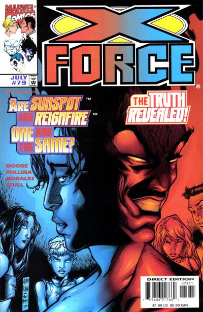 Cover for X-Force (Marvel, 1991 series) #79 [Direct Edition]