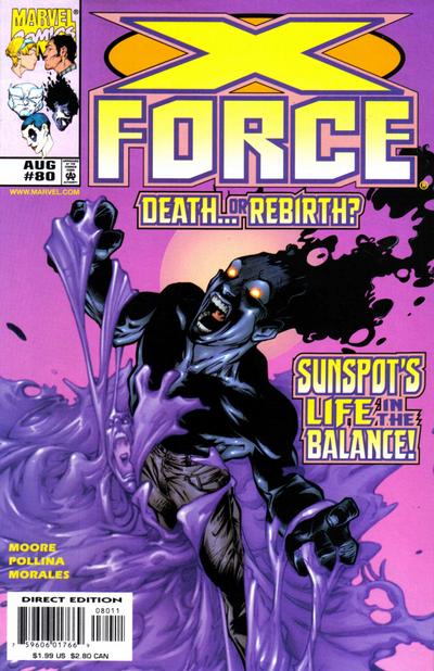 Cover for X-Force (Marvel, 1991 series) #80 [Direct Edition]