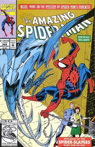 Cover for The Amazing Spider-Man (Marvel, 1963 series) #368 [Direct]