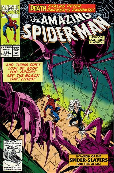 Cover for The Amazing Spider-Man (Marvel, 1963 series) #372 [Direct]