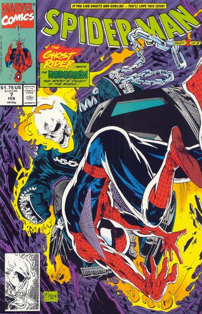 Cover for Spider-Man (Marvel, 1990 series) #7 [Direct]