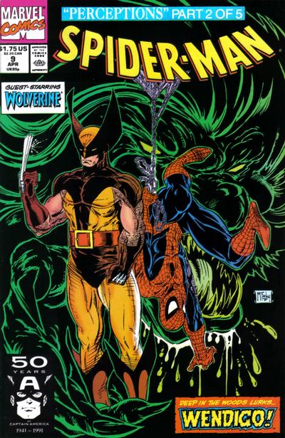 Cover for Spider-Man (Marvel, 1990 series) #9 [Direct]