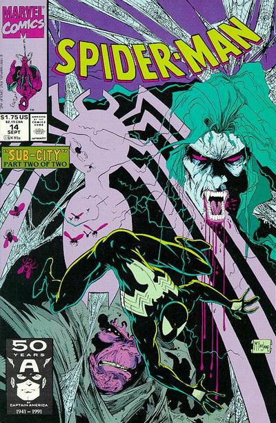 Cover for Spider-Man (Marvel, 1990 series) #14 [Direct]