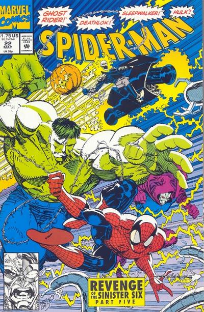 Cover for Spider-Man (Marvel, 1990 series) #22 [Direct]