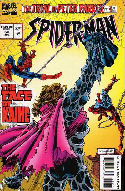 Cover for Spider-Man (Marvel, 1990 series) #60 [Direct Edition]