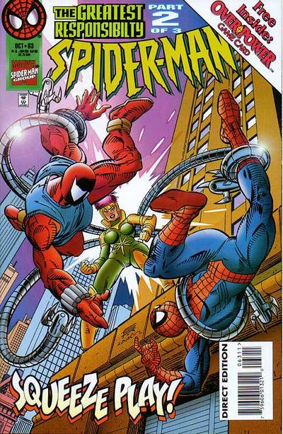 Cover for Spider-Man (Marvel, 1990 series) #63 [Direct Edition]