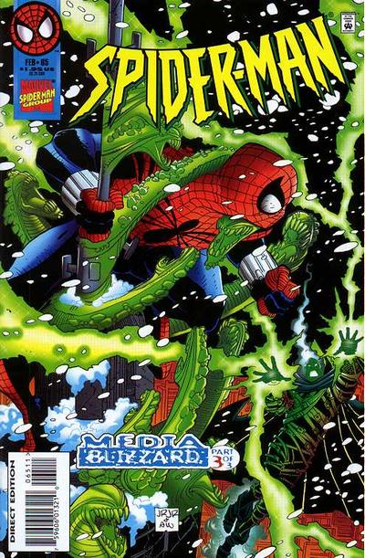 Cover for Spider-Man (Marvel, 1990 series) #65 [Direct Edition]