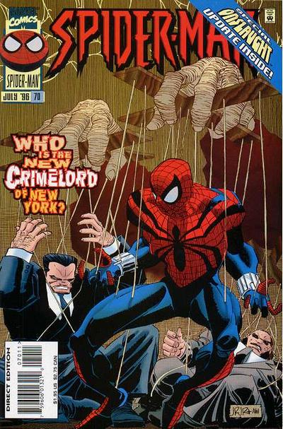 Cover for Spider-Man (Marvel, 1990 series) #70 [Direct Edition]