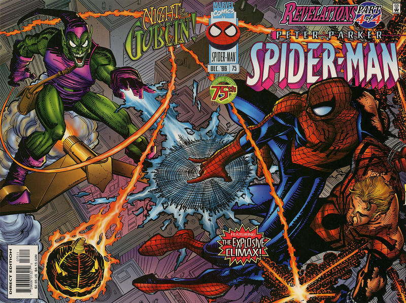 Cover for Spider-Man (Marvel, 1990 series) #75 [Direct Edition]