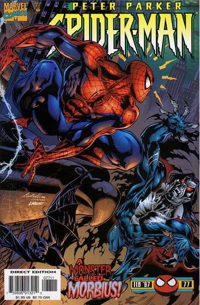 Cover for Spider-Man (Marvel, 1990 series) #77 [Direct Edition]