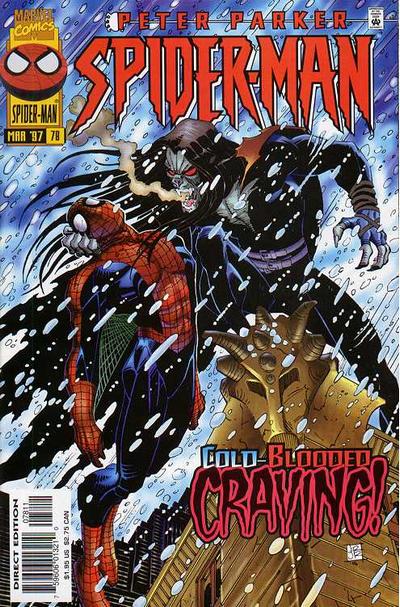 Cover for Spider-Man (Marvel, 1990 series) #78 [Direct Edition]