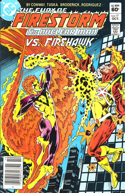 Cover for The Fury of Firestorm (DC, 1982 series) #17 [Newsstand]