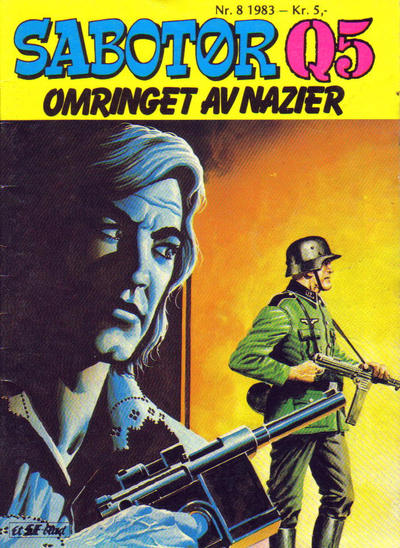 Cover for Sabotør Q5 (Serieforlaget / Se-Bladene / Stabenfeldt, 1971 series) #8/1983