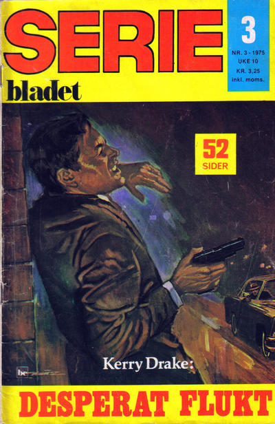 Cover for Seriebladet (Nordisk Forlag, 1973 series) #3/1975