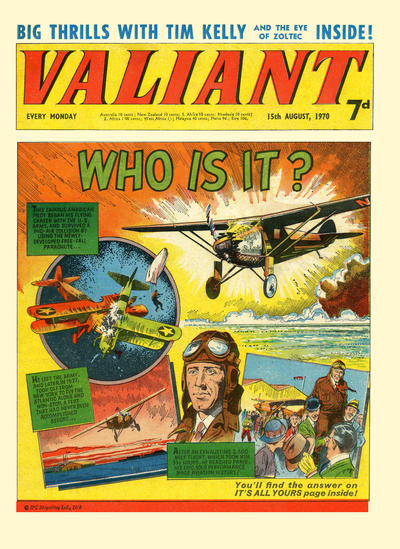 Cover for Valiant (IPC, 1964 series) #15 August 1970