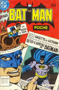 Cover Thumbnail for Batman Poche (Sage - Sagédition, 1976 series) #44