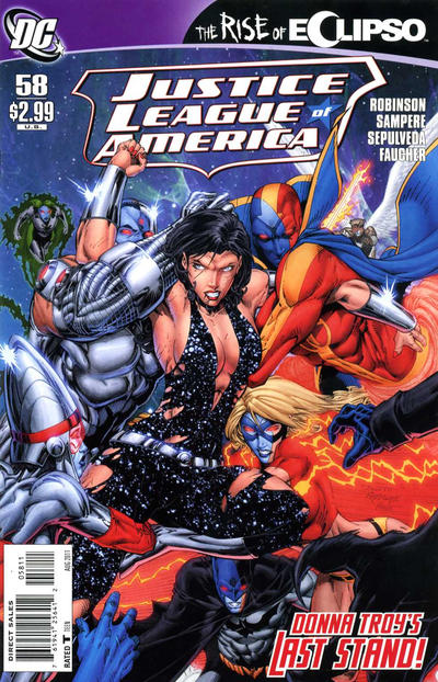 Cover for Justice League of America (DC, 2006 series) #58 [Direct Sales]