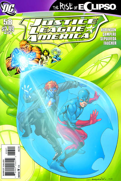 Cover for Justice League of America (DC, 2006 series) #58 [Aaron Lopresti Cover]