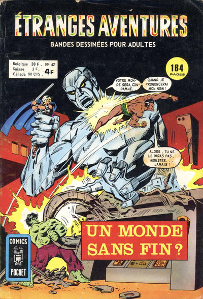 Cover for Etranges Aventures (Arédit-Artima, 1966 series) #42