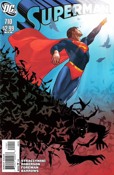 Cover for Superman (DC, 2006 series) #710 [Adam Hughes Cover]