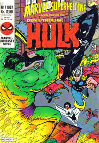 Cover Thumbnail for Marvel Superheltene (Semic, 1987 series) #7/1987