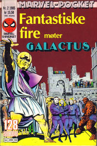Cover Thumbnail for Marvel-pocket (Semic, 1985 series) #2/1985 - Fantastiske Fire møter Galactus