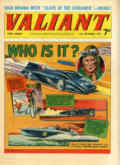 Cover for Valiant (IPC, 1964 series) #12 September 1970