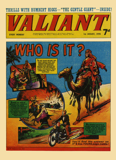 Cover for Valiant (IPC, 1964 series) #1 August 1970