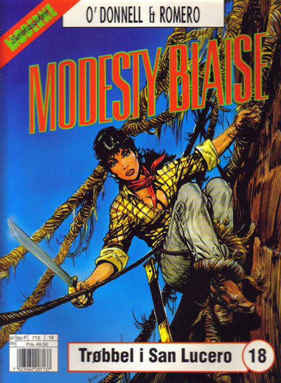Cover for Modesty Blaise (Semic, 1988 series) #18 - Trøbbel i San Lucero