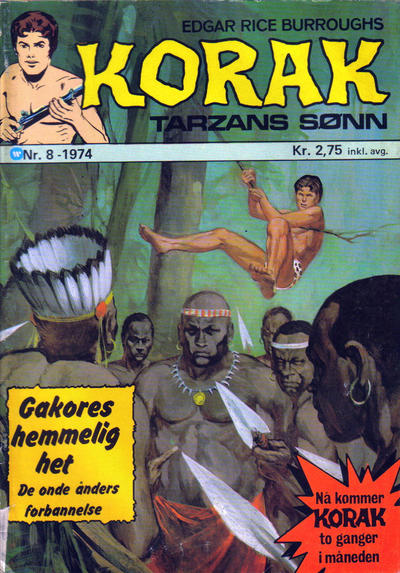 Cover for Korak (Illustrerte Klassikere / Williams Forlag, 1966 series) #8/1974