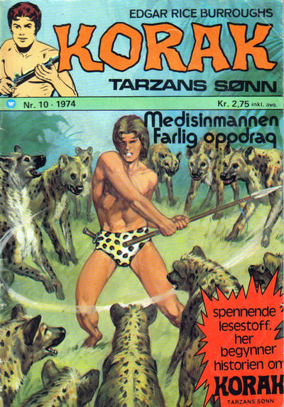 Cover for Korak (Illustrerte Klassikere / Williams Forlag, 1966 series) #10/1974