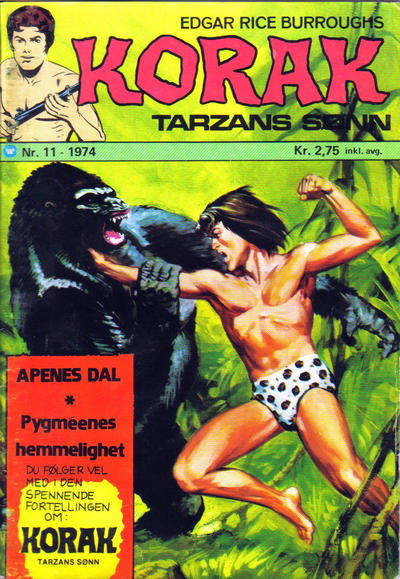 Cover for Korak (Illustrerte Klassikere / Williams Forlag, 1966 series) #11/1974