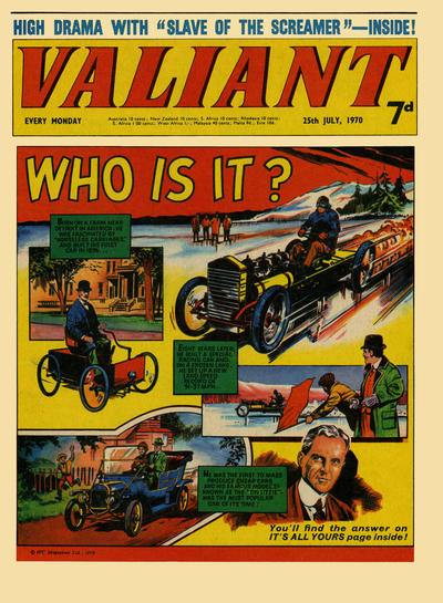 Cover for Valiant (IPC, 1964 series) #25 July 1970