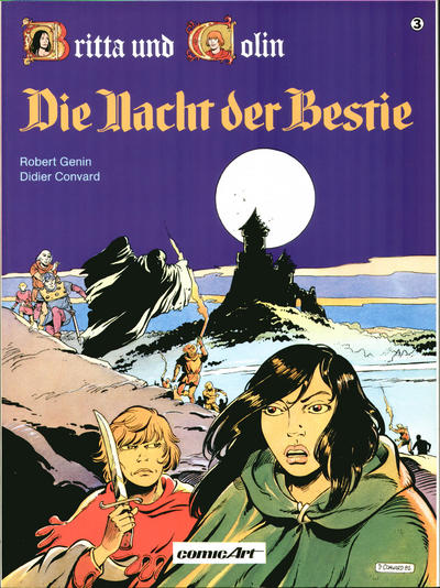 Cover for Britta und Colin (Carlsen Comics [DE], 1987 series) #3 - Die Nacht der Bestie