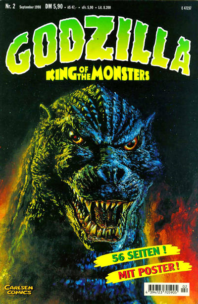 Cover for Godzilla (Carlsen Comics [DE], 1998 series) #2