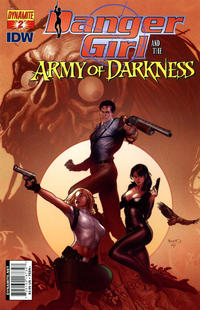 Cover for Danger Girl and the Army of Darkness (Dynamite Entertainment, 2011 series) #2 [Paul Renaud Cover]