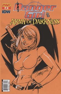 Cover for Danger Girl and the Army of Darkness (Dynamite Entertainment, 2011 series) #2 [J. Scott Campbell Cover]