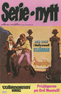 Cover for Serie-nytt [delas?] (Semic, 1970 series) #12/1981