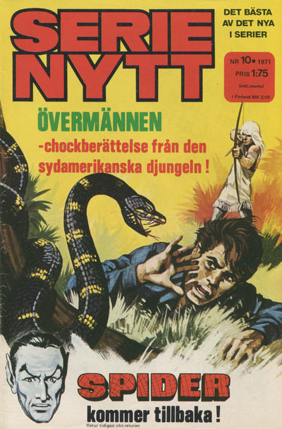 Cover for Serie-nytt [delas?] (Semic, 1970 series) #10/1971