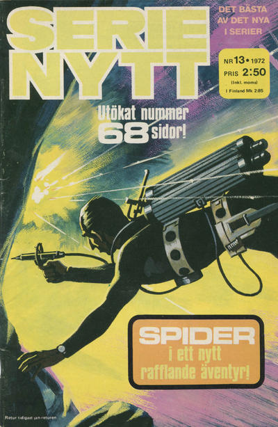 Cover for Serie-nytt [delas?] (Semic, 1970 series) #13/1972