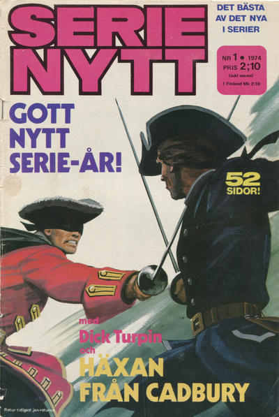 Cover for Serie-nytt [delas?] (Semic, 1970 series) #1/1974