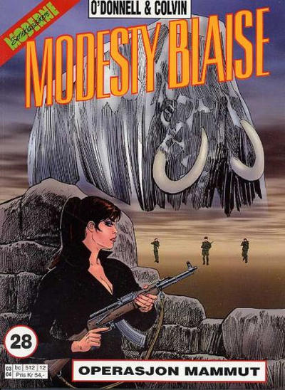 Cover for Modesty Blaise (Hjemmet / Egmont, 1998 series) #28 - Operasjon Mammut