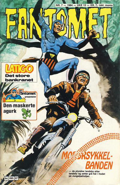 Cover for Fantomet (Semic, 1976 series) #7/1984