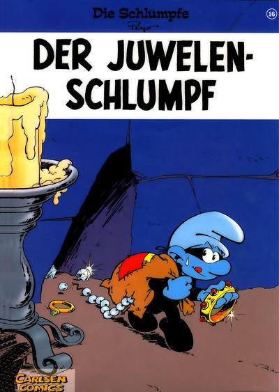 Cover for Die Schlümpfe (Carlsen Comics [DE], 1996 series) #16 - Der Juwelenschlumpf