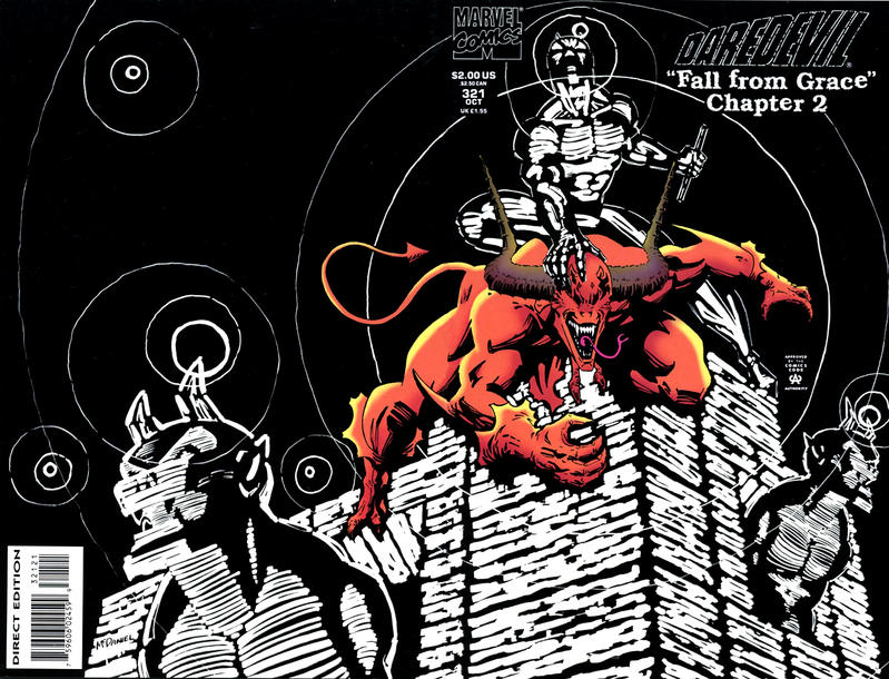 Cover for Daredevil (Marvel, 1964 series) #321 [Glow-in-the-Dark Cover]