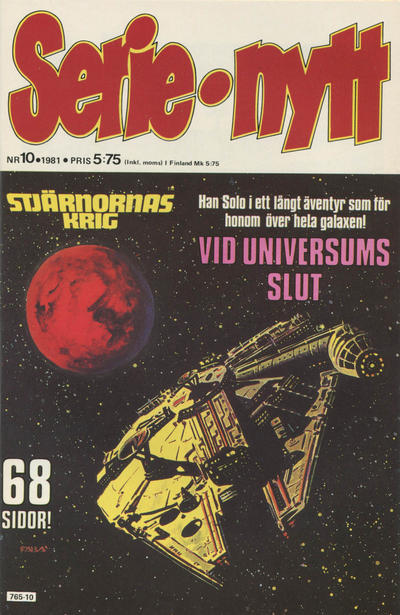 Cover for Serie-nytt [delas?] (Semic, 1970 series) #10/1981